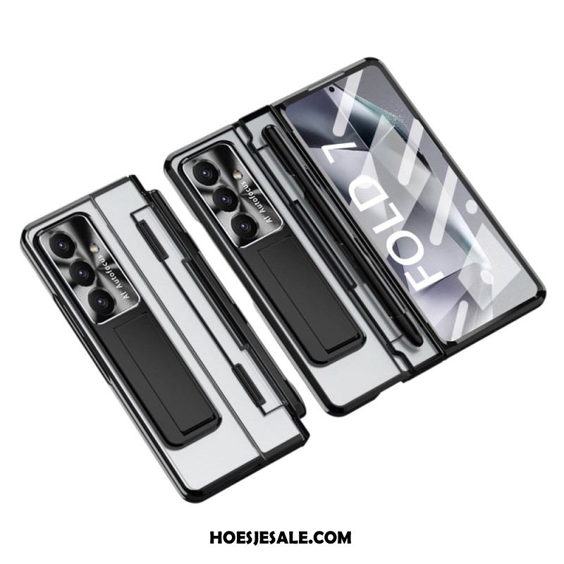 Hoesje Samsung Galaxy Z Fold 7 Standaard En Schermbeschermer Bescherming Hoesje