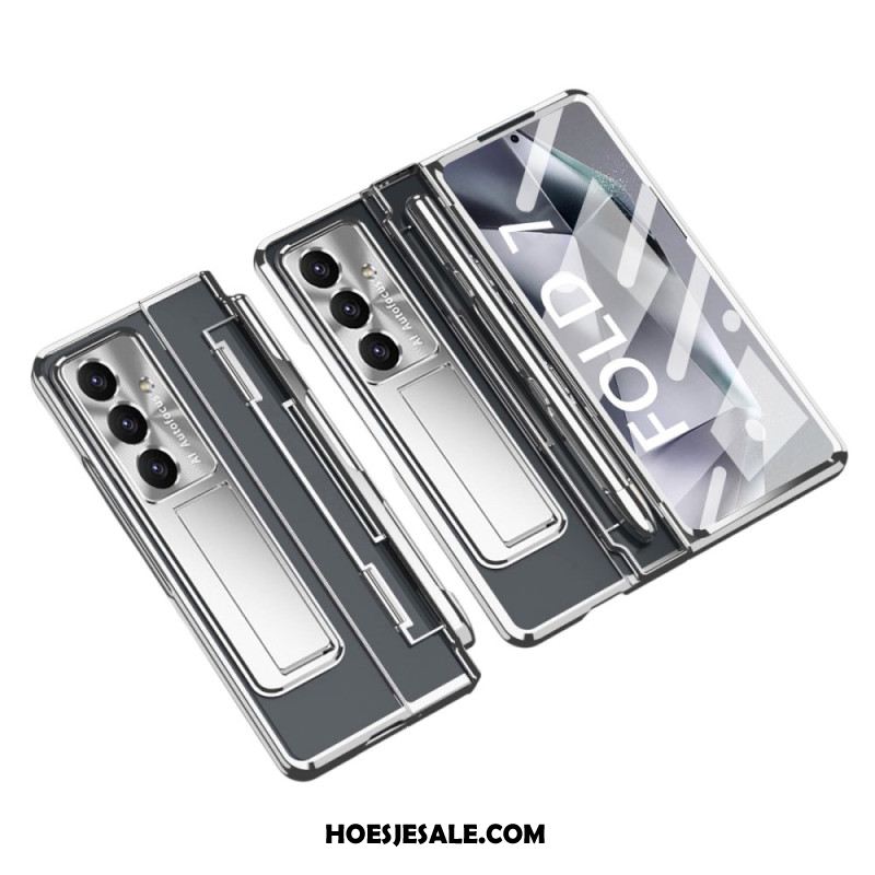 Hoesje Samsung Galaxy Z Fold 7 Standaard En Schermbeschermer Bescherming Hoesje