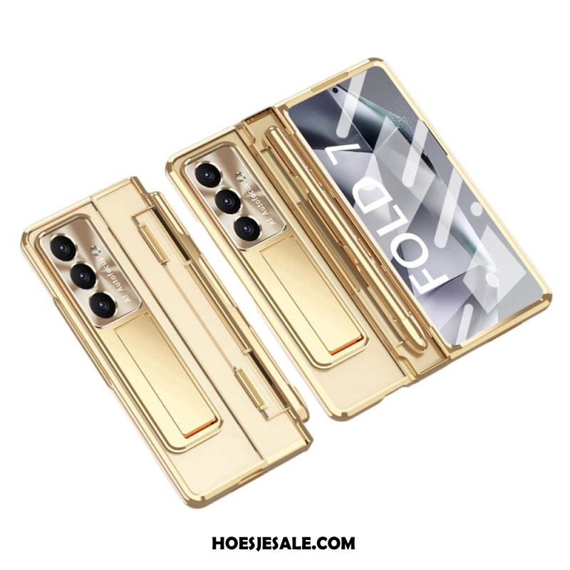 Hoesje Samsung Galaxy Z Fold 7 Standaard En Schermbeschermer Bescherming Hoesje