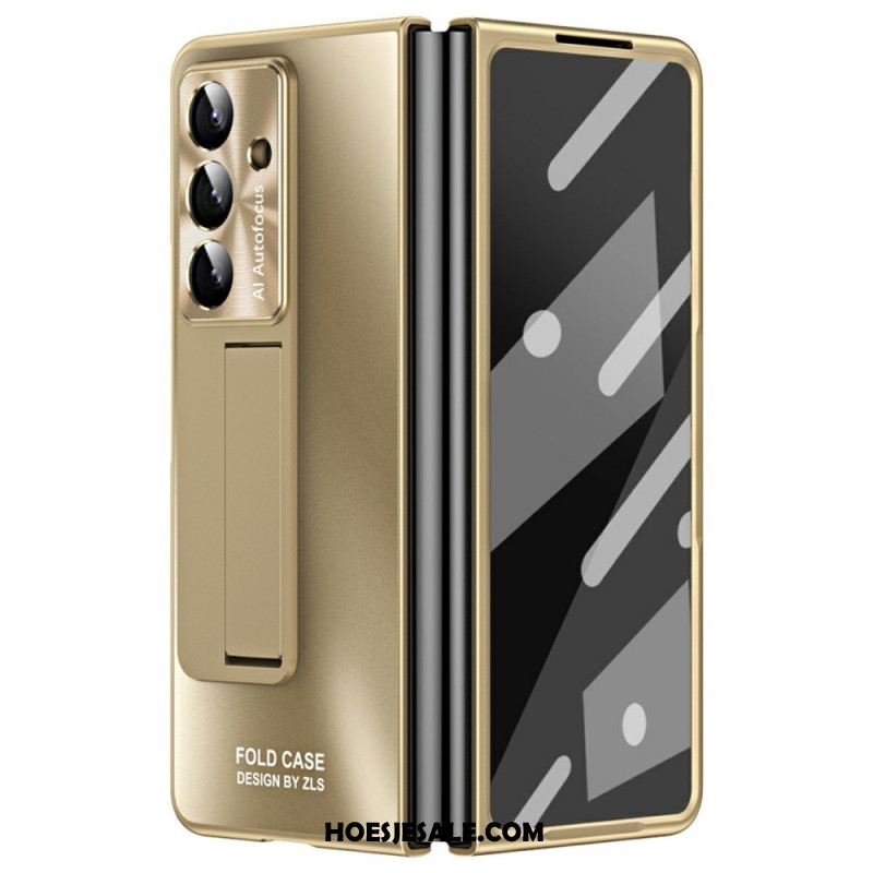 Hoesje Samsung Galaxy Z Fold 7 Standaard Met Matte Afwerking En Schermbeschermer