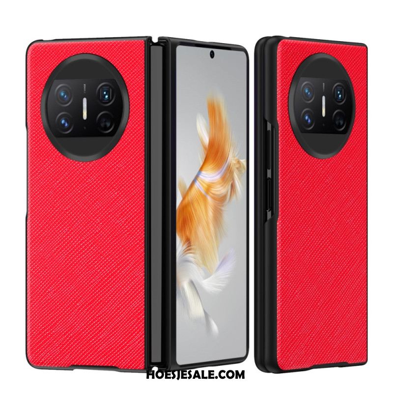 Hoesje Voor Huawei Mate X3 Geweven Textuur