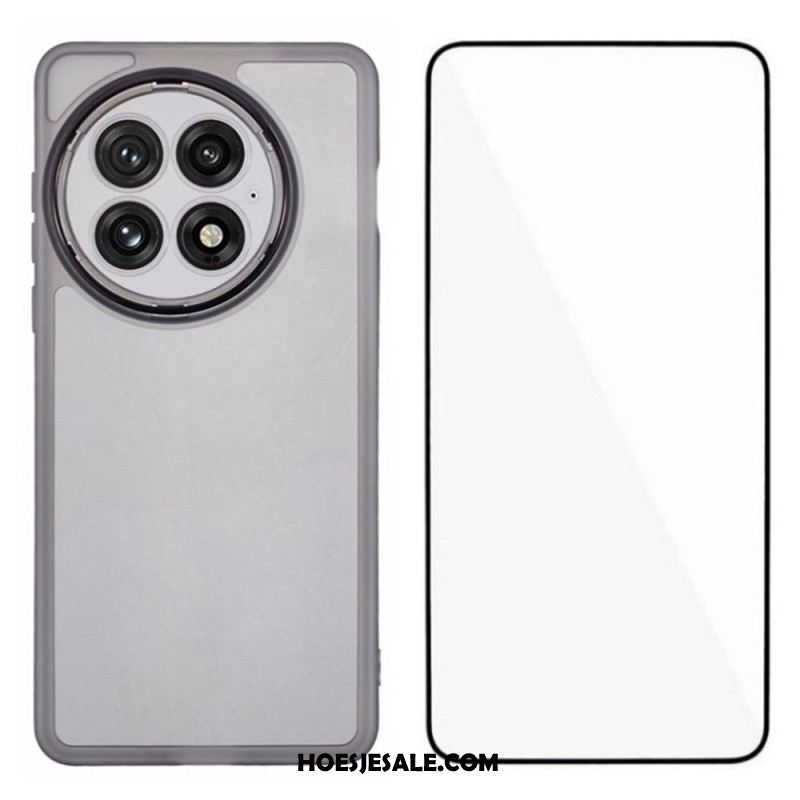 Hoesje Voor Oneplus 13 2-in-1 Getint Transparant Met Schermbeschermer Van Gehard Glas