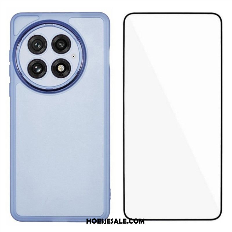 Hoesje Voor Oneplus 13 2-in-1 Getint Transparant Met Schermbeschermer Van Gehard Glas