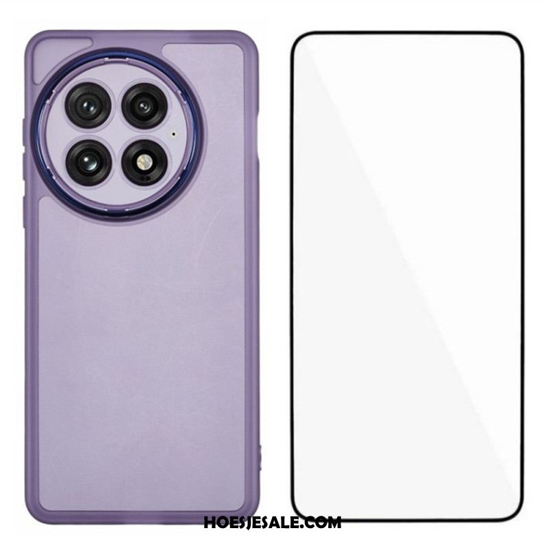 Hoesje Voor Oneplus 13 2-in-1 Getint Transparant Met Schermbeschermer Van Gehard Glas