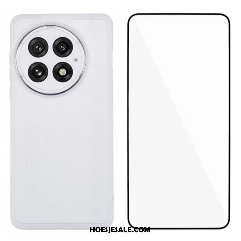 Hoesje Voor Oneplus 13 2-in-1 Getint Transparant Met Schermbeschermer Van Gehard Glas