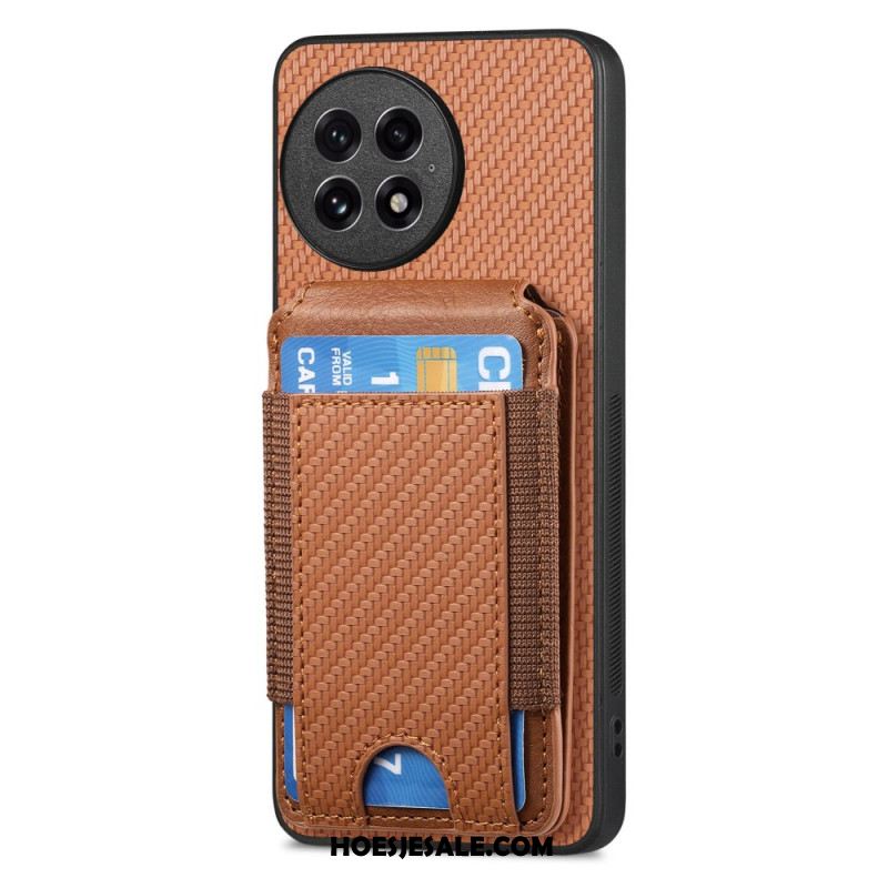 Hoesje Voor Oneplus 13 Kaarthouder En Standaard Van Koolstofvezel