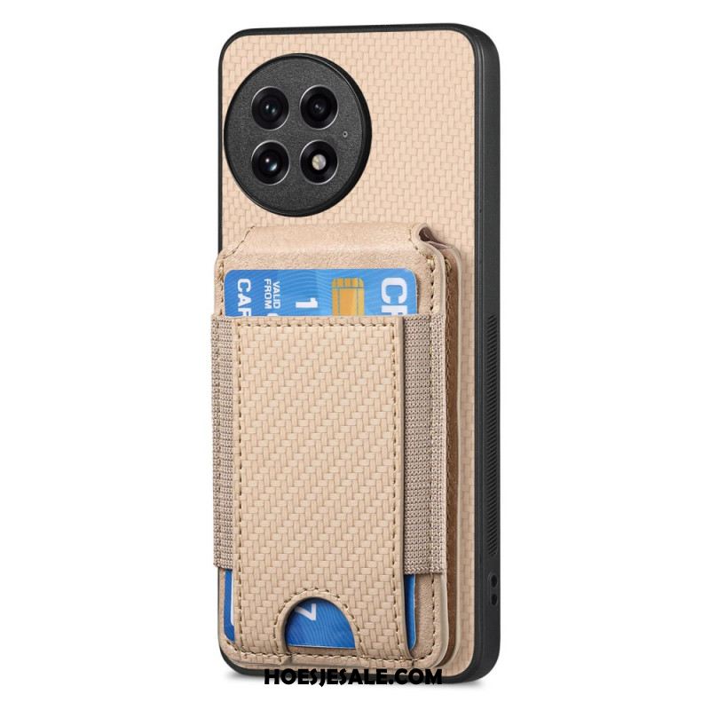 Hoesje Voor Oneplus 13 Kaarthouder En Standaard Van Koolstofvezel