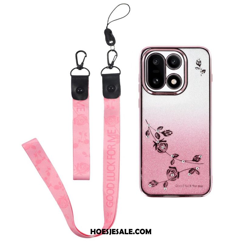 Hoesje Voor Oneplus 15 Bloemenpatroon Met Koorden