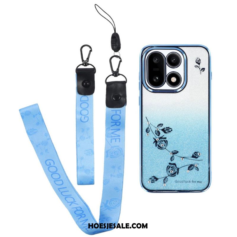 Hoesje Voor Oneplus 15 Bloemenpatroon Met Koorden