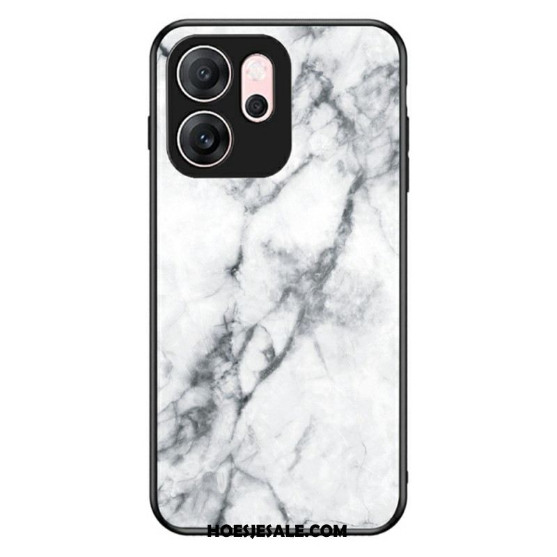 Hoesje Voor Oppo Reno 14f 5g Marmer Gehard Glas