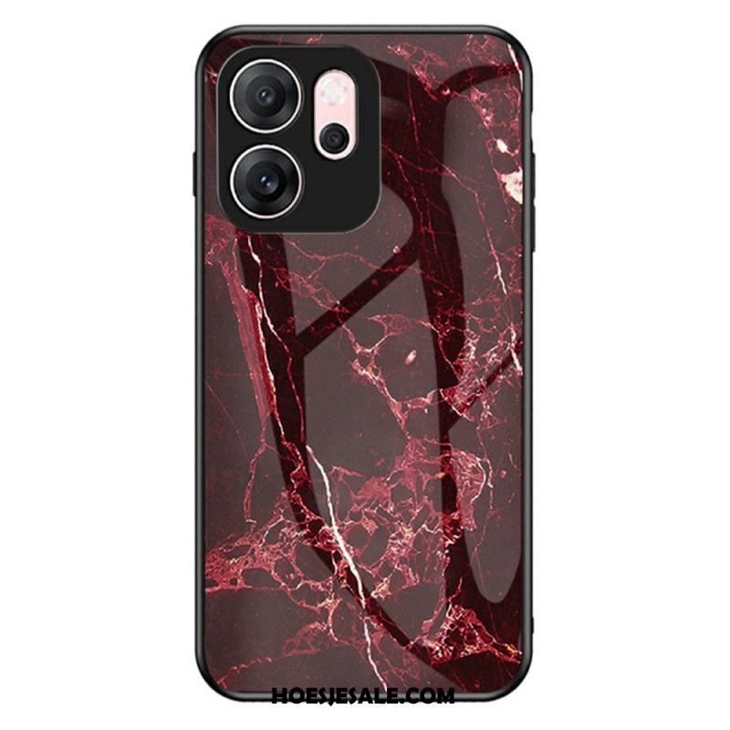 Hoesje Voor Oppo Reno 14f 5g Marmer Gehard Glas
