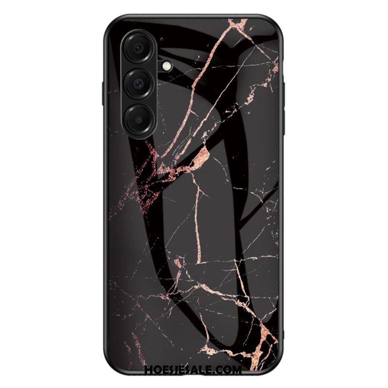 Hoesje Voor Samsung Galaxy A17 4g / 5g Gehard Glas Marmer