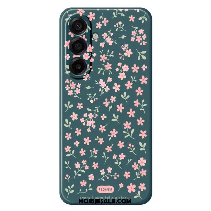 Hoesje Voor Samsung Galaxy A17 4g / 5g Roze Bloemen