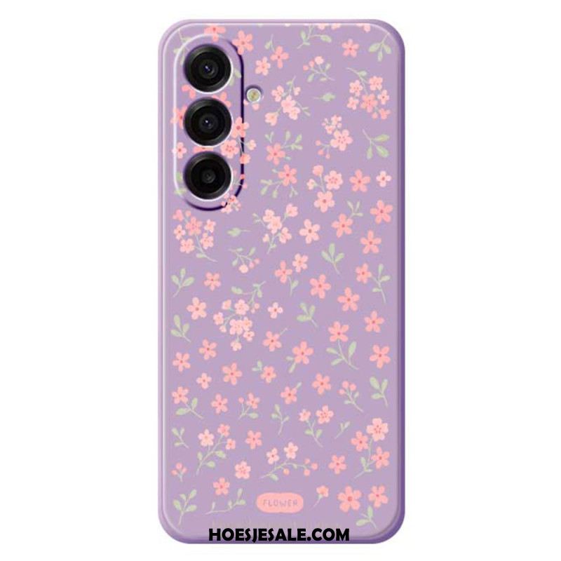 Hoesje Voor Samsung Galaxy A17 4g / 5g Roze Bloemen