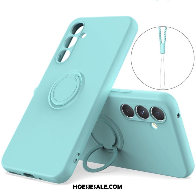Hoesje Voor Samsung Galaxy A17 4g / 5g Siliconen Met Ringhouder