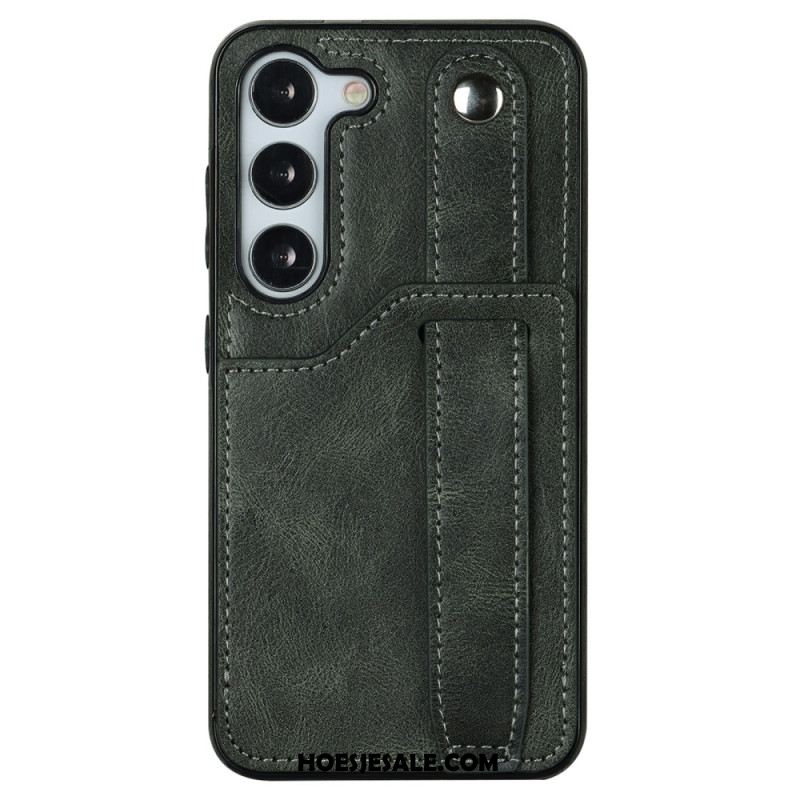 Hoesje Voor Samsung Galaxy S24 Plus 5g Met Riem En Kaarthouder