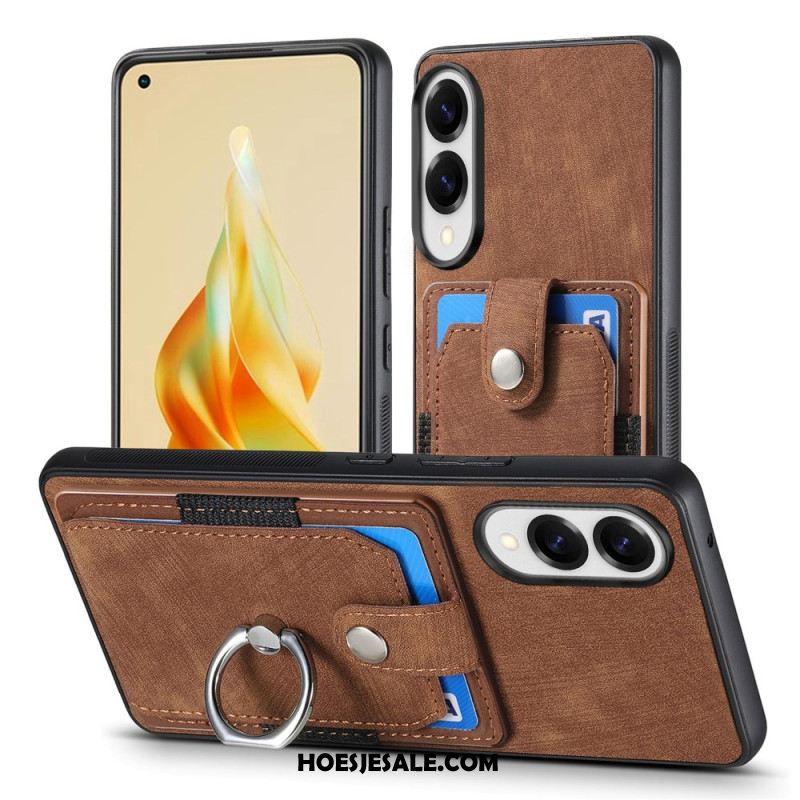 Hoesje Voor Samsung Galaxy S25 5g Edge Kaarthouder En Ringhouder