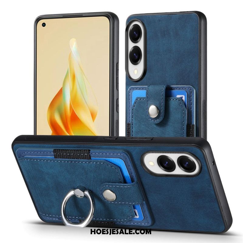 Hoesje Voor Samsung Galaxy S25 5g Edge Kaarthouder En Ringhouder