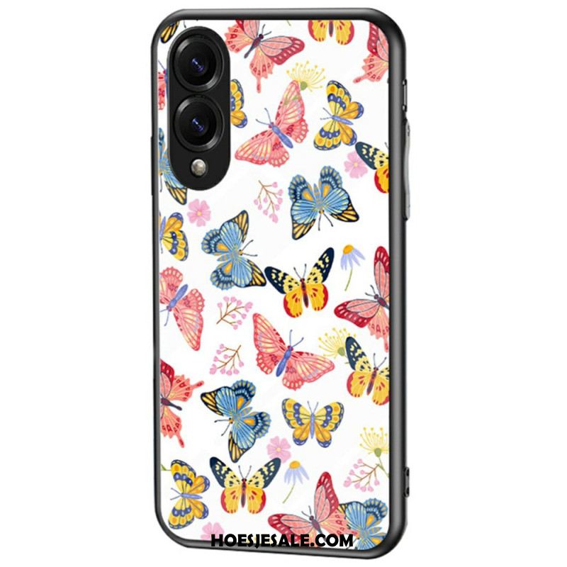 Hoesje Voor Samsung Galaxy S25 5g Edge Vlinder Van Gehard Glas