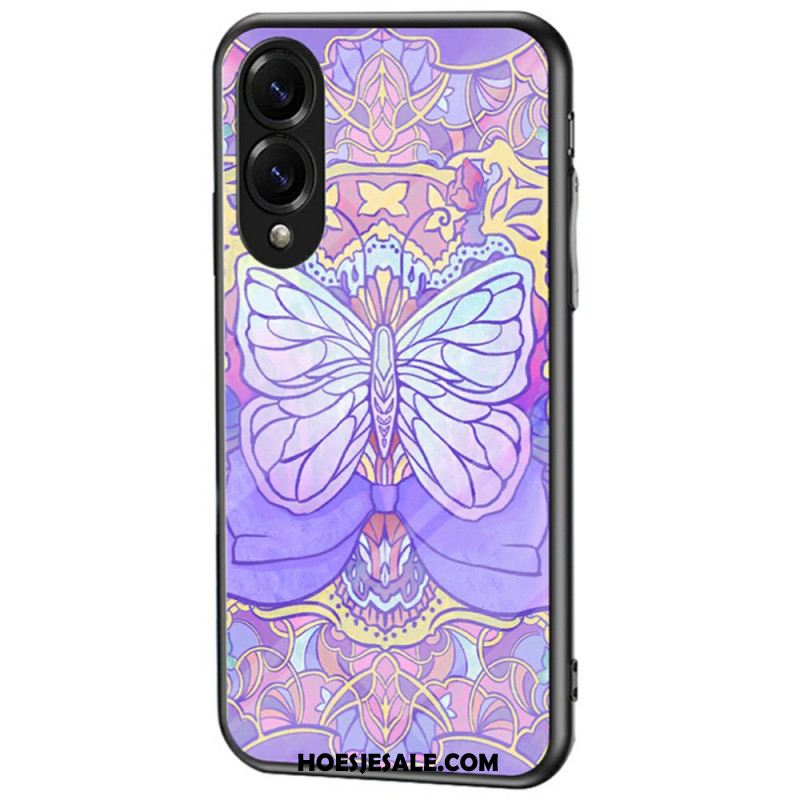 Hoesje Voor Samsung Galaxy S25 5g Edge Vlinder Van Gehard Glas