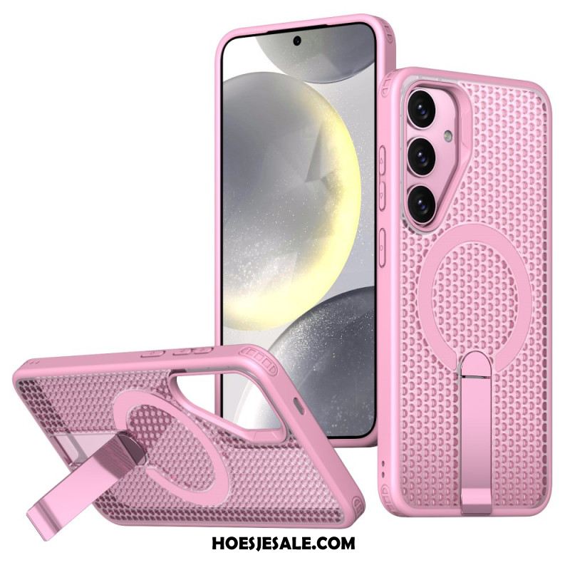 Hoesje Voor Samsung Galaxy S25 Fe Magsafe-houder Met Textuur