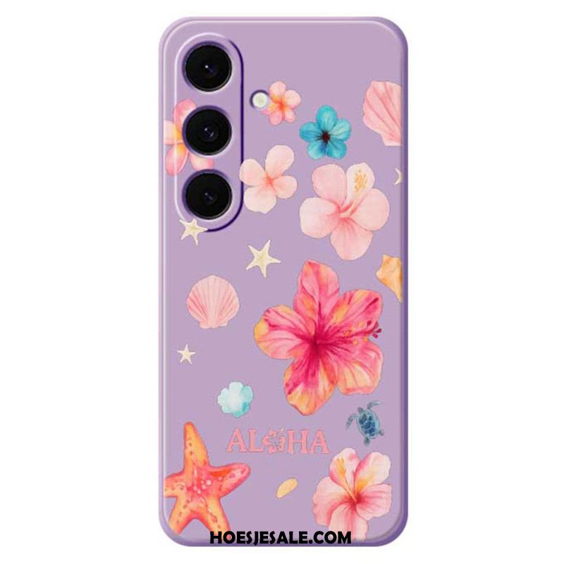 Hoesje Voor Samsung Galaxy S25 Fe Siliconen Met Bloemenprint