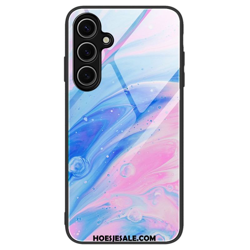 Hoesje Voor Samsung Galaxy S25 Plus 5g Gehard Glas Met Marmer