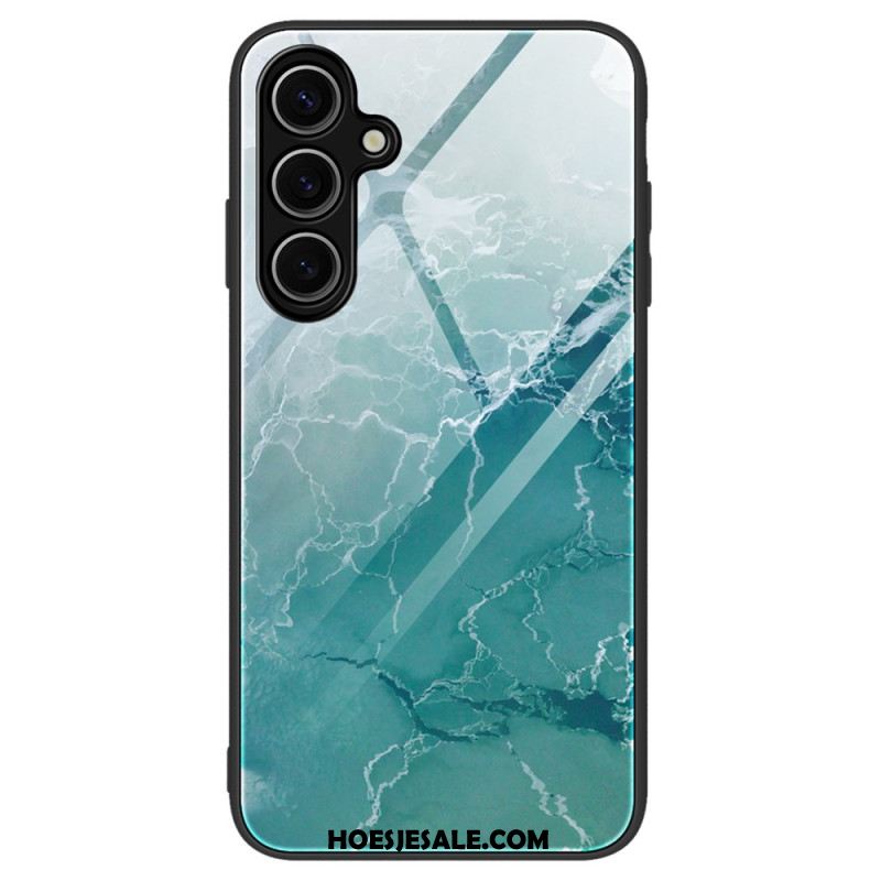 Hoesje Voor Samsung Galaxy S25 Plus 5g Gehard Glas Met Marmer