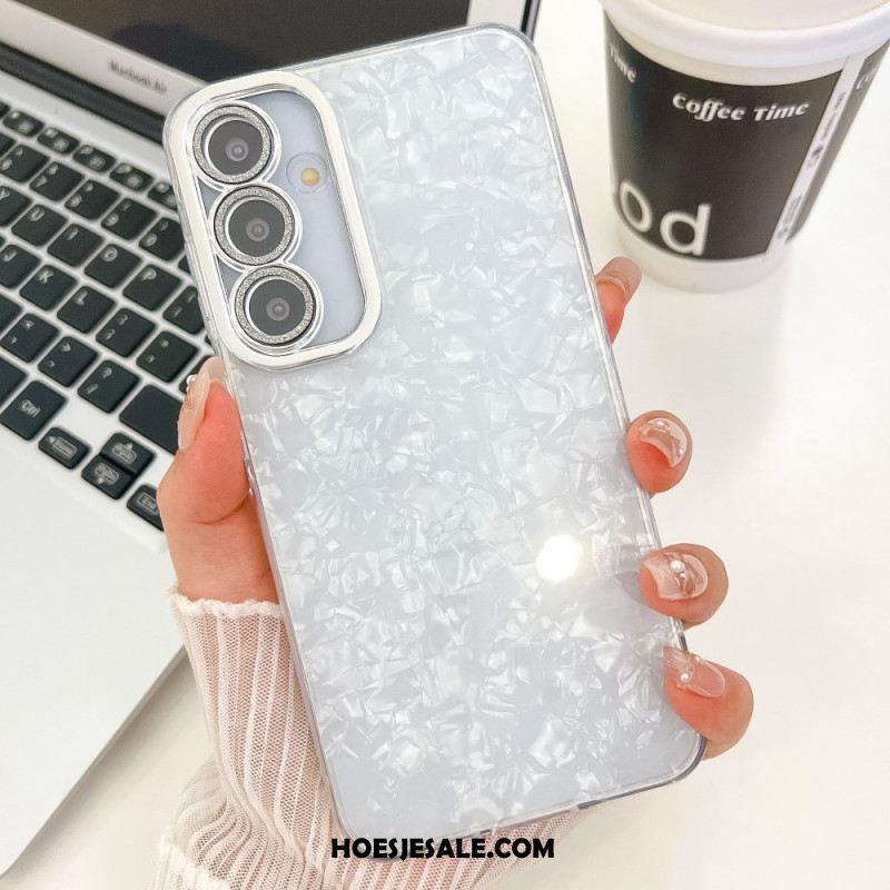 Hoesje Voor Samsung Galaxy S25 Plus 5g Variatie Met Metallic Effect En Lens Beschermer