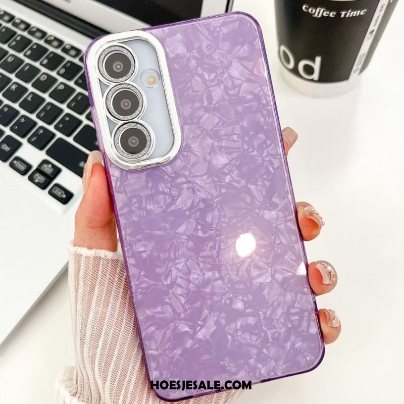 Hoesje Voor Samsung Galaxy S25 Plus 5g Variatie Met Metallic Effect En Lens Beschermer