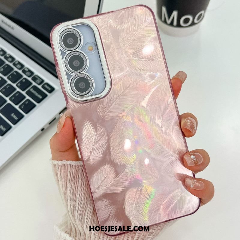 Hoesje Voor Samsung Galaxy S25 Plus 5g Variatie Met Metallic Effect En Lens Beschermer