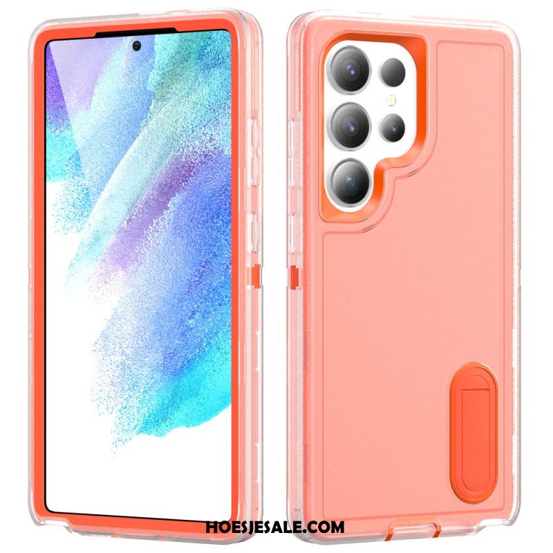 Hoesje Voor Samsung Galaxy S25 Ultra 5g 3-in-1 Bescherming Met Standaard