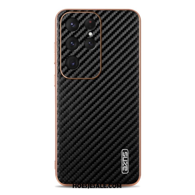 Hoesje Voor Samsung Galaxy S25 Ultra 5g Azns Koolstofvezel