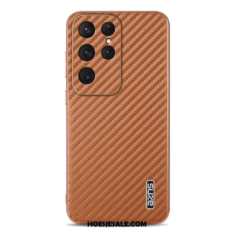 Hoesje Voor Samsung Galaxy S25 Ultra 5g Azns Koolstofvezel