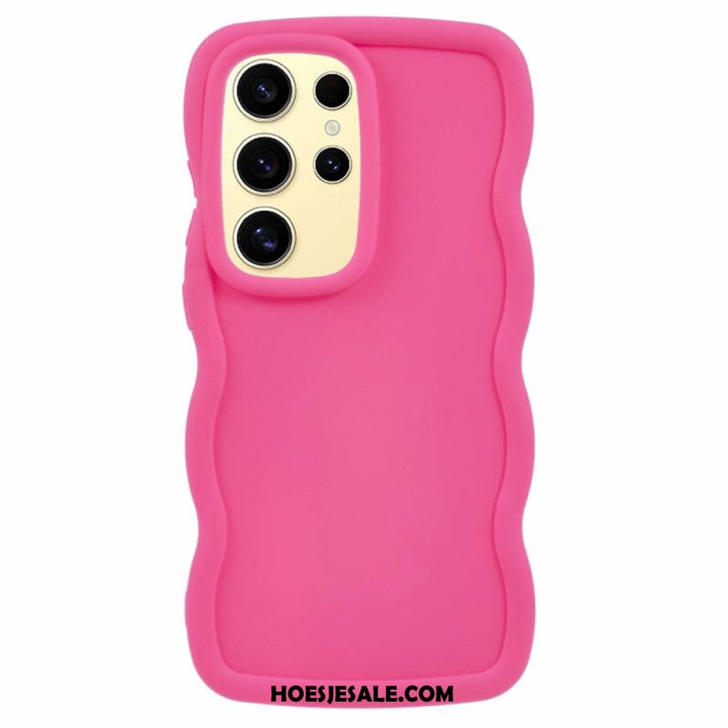 Hoesje Voor Samsung Galaxy S25 Ultra 5g Gegolfd Siliconen