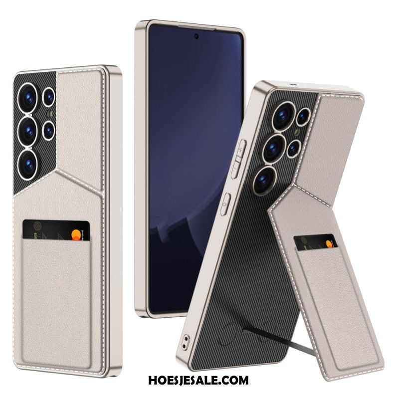 Hoesje Voor Samsung Galaxy S25 Ultra 5g Gkk Kaarthouder En Standaard