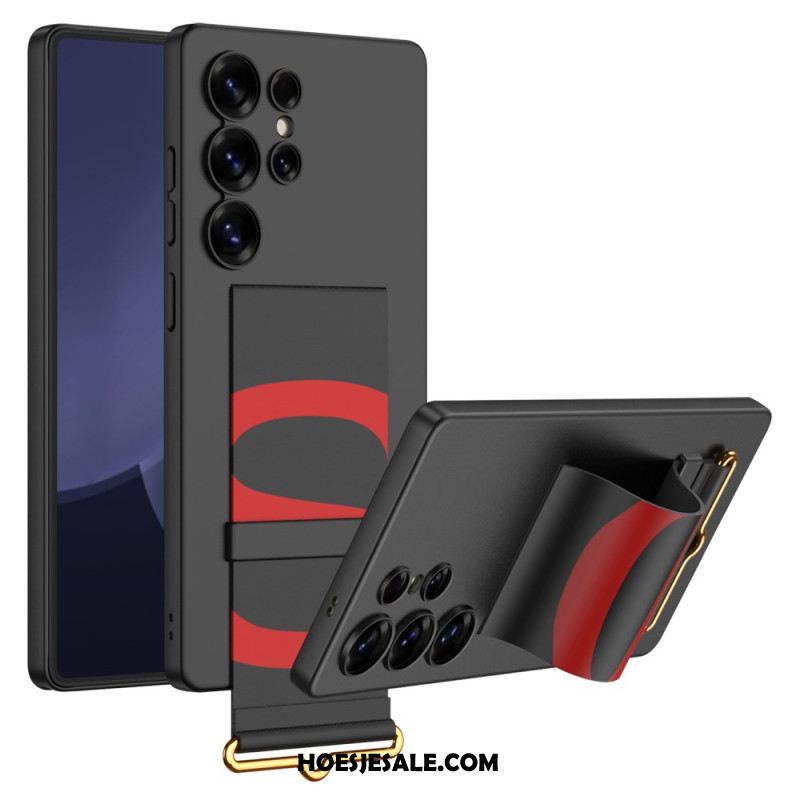 Hoesje Voor Samsung Galaxy S25 Ultra 5g Gkk-bandje En -standaard