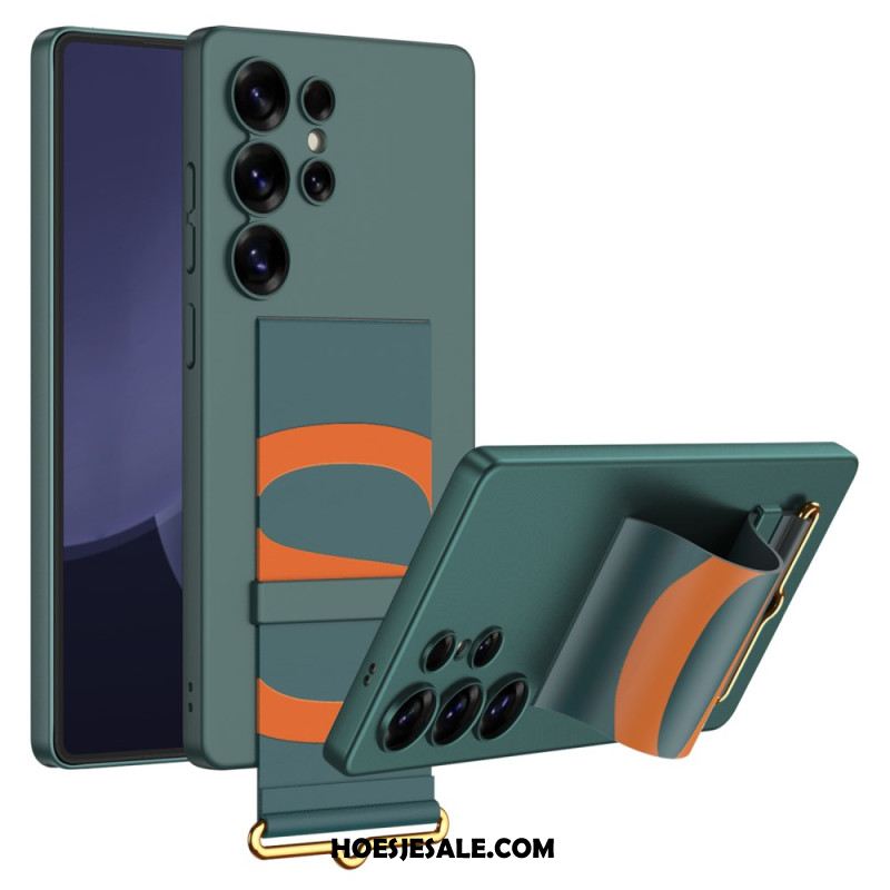 Hoesje Voor Samsung Galaxy S25 Ultra 5g Gkk-bandje En -standaard