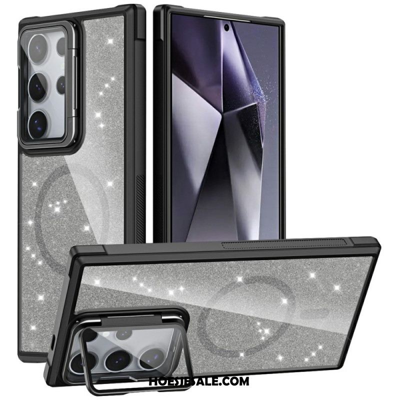 Hoesje Voor Samsung Galaxy S25 Ultra 5g Glitter Met Ingebouwde Standaard