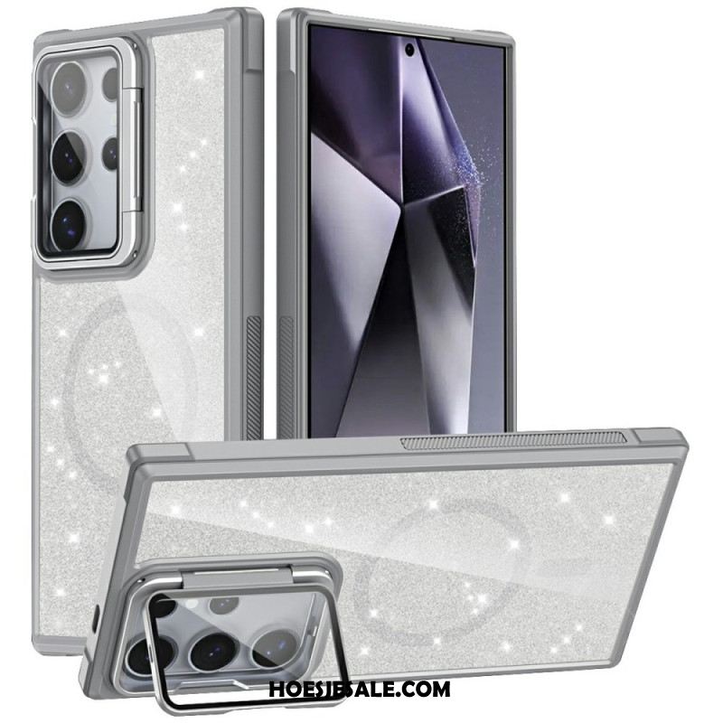 Hoesje Voor Samsung Galaxy S25 Ultra 5g Glitter Met Ingebouwde Standaard