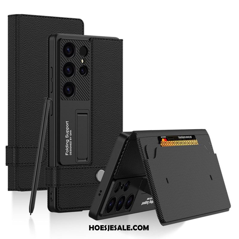 Hoesje Voor Samsung Galaxy S25 Ultra 5g Met Gkk-kaarthouder En -standaard