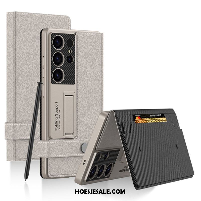Hoesje Voor Samsung Galaxy S25 Ultra 5g Met Gkk-kaarthouder En -standaard