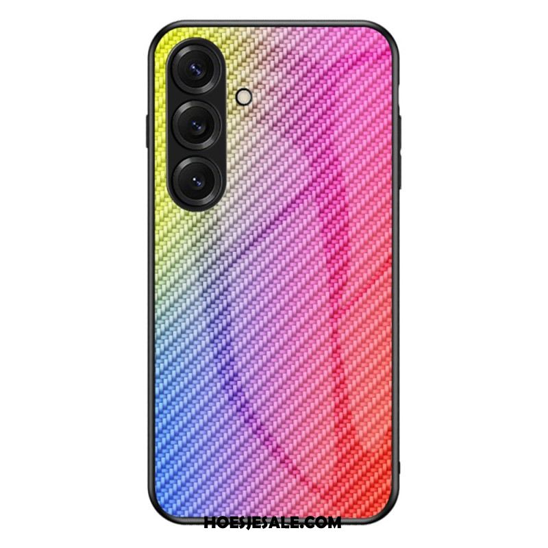 Hoesje Voor Samsung Galaxy S26 Plus Gehard Glas Van Koolstofvezel