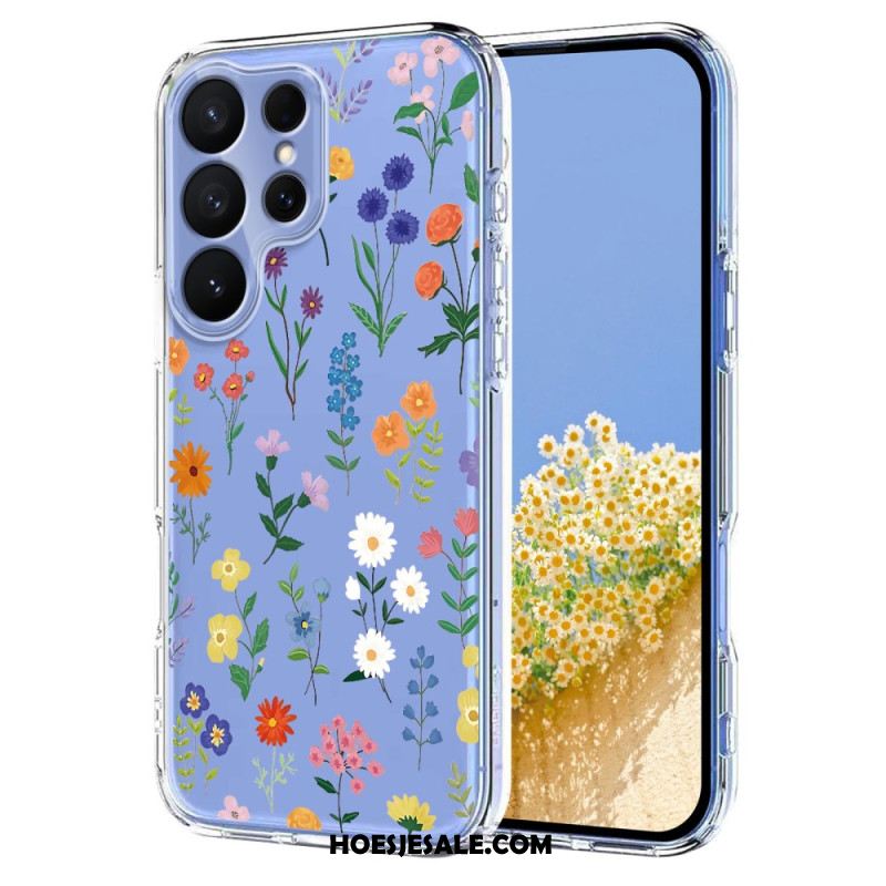 Hoesje Voor Samsung Galaxy S26 Ultra Vlinders En Bloemen