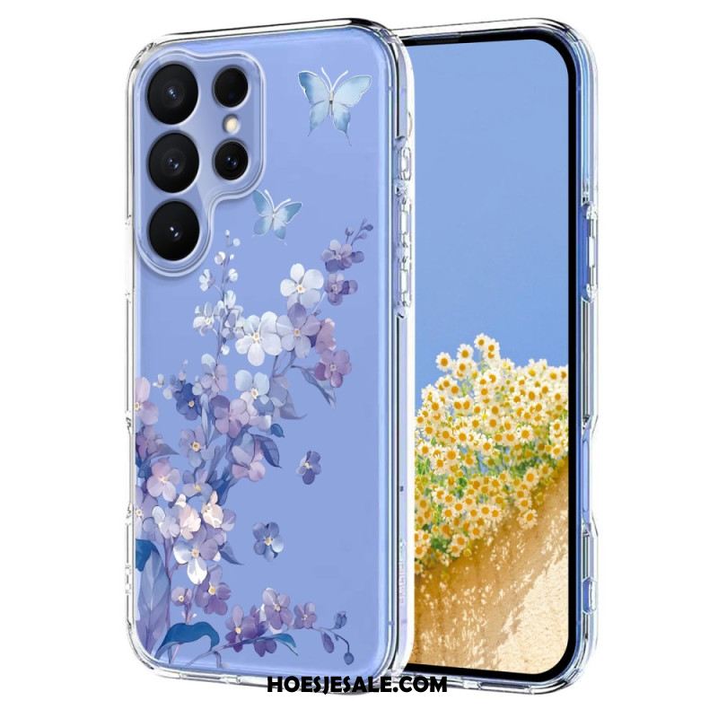 Hoesje Voor Samsung Galaxy S26 Ultra Vlinders En Bloemen