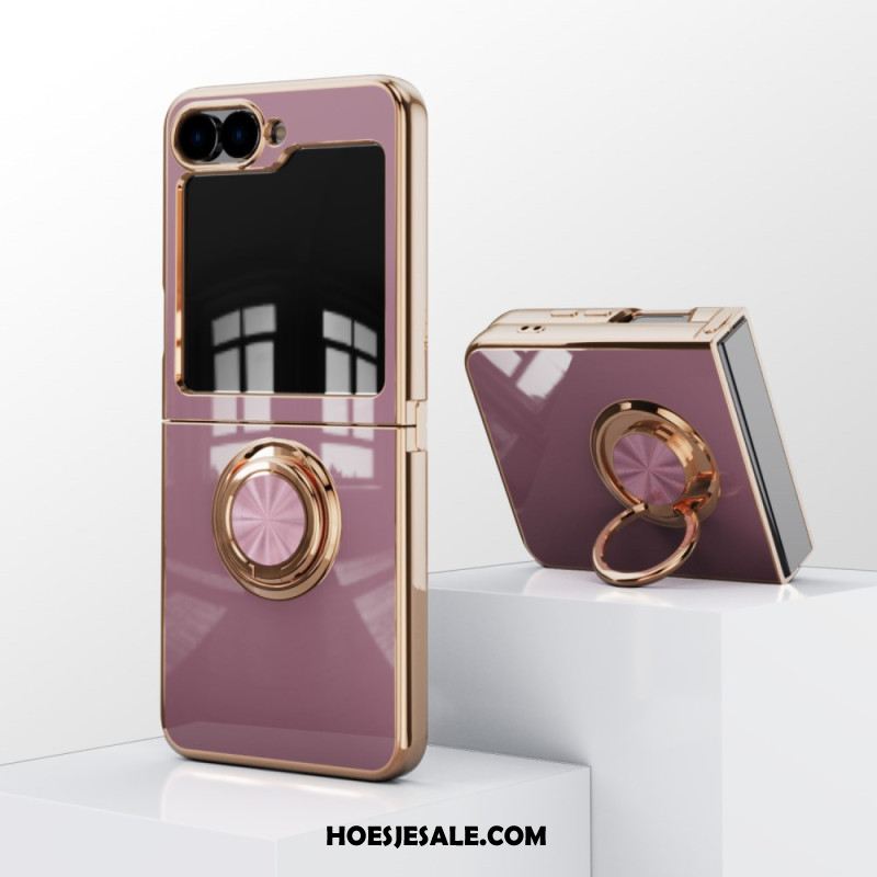 Hoesje Voor Samsung Galaxy Z Flip 7 Fe Glanzende Afwerking Met Ringhouder