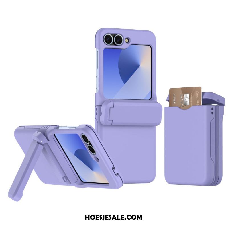 Hoesje Voor Samsung Galaxy Z Flip 7 Fe Ingebouwde Standaard En Kaarthouder