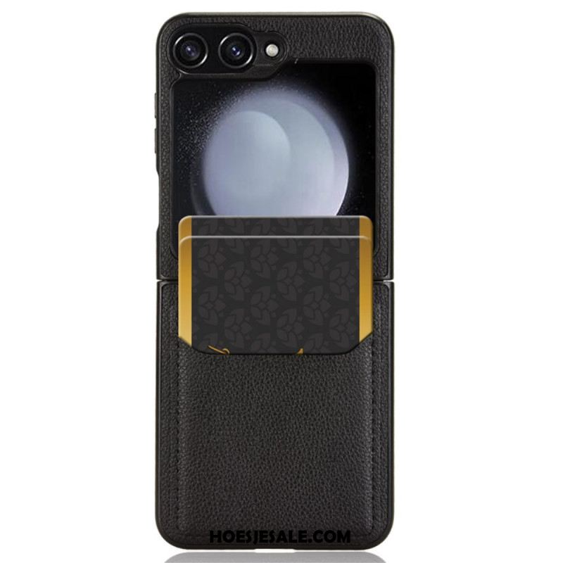 Hoesje Voor Samsung Galaxy Z Flip 7 Fe Kaarthouder Met Lychee-textuur