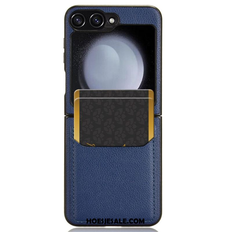 Hoesje Voor Samsung Galaxy Z Flip 7 Fe Kaarthouder Met Lychee-textuur