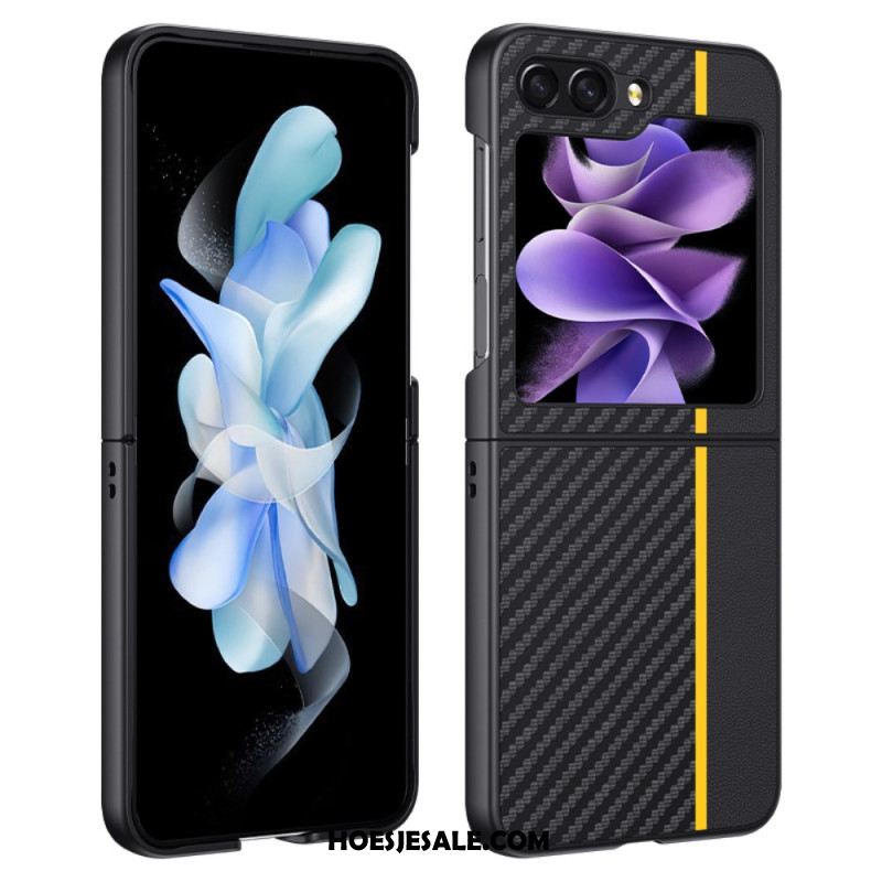 Hoesje Voor Samsung Galaxy Z Flip 7 Fe Koolstofvezelafwerking